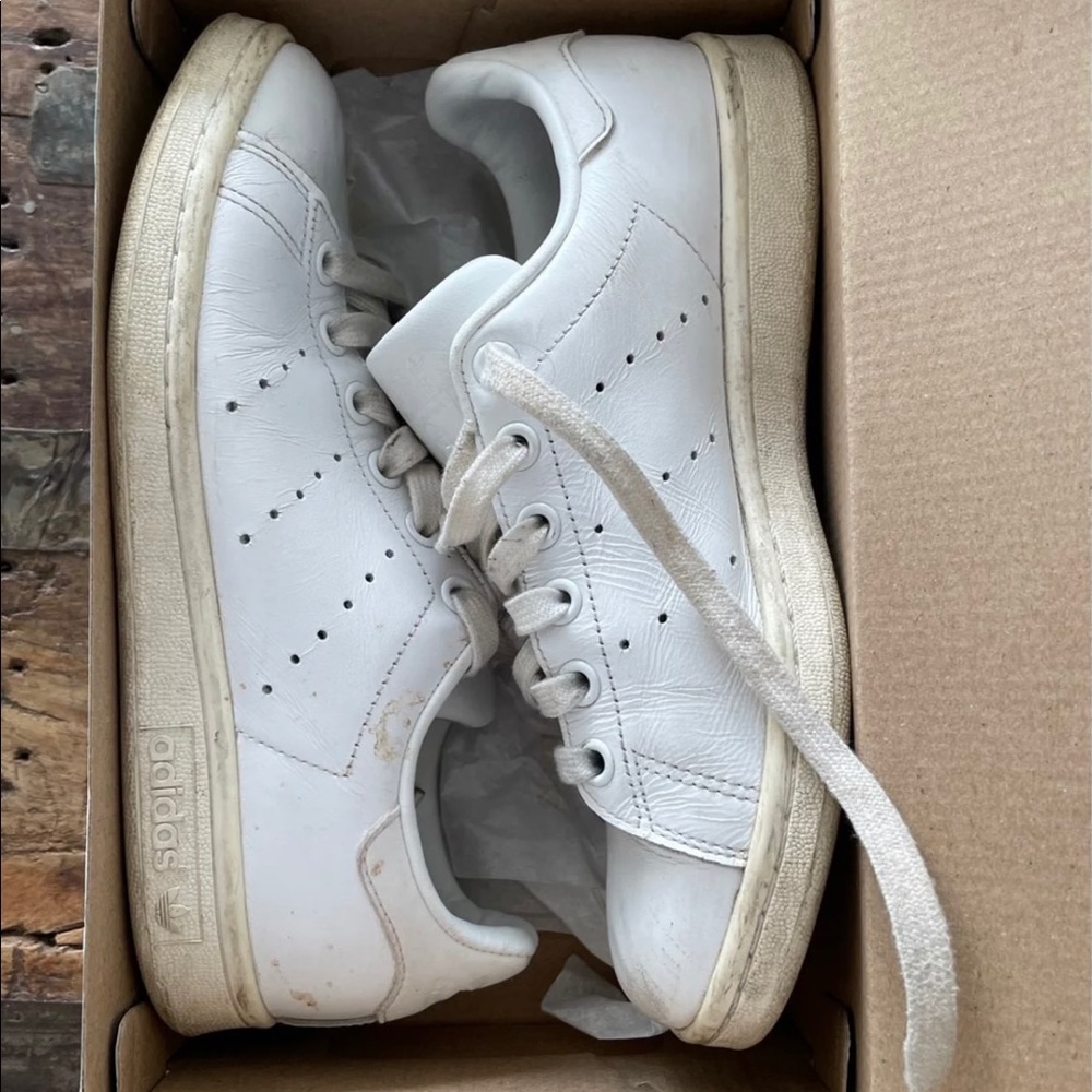 Stan smith Primeknit White leather 4.5 men 6 women